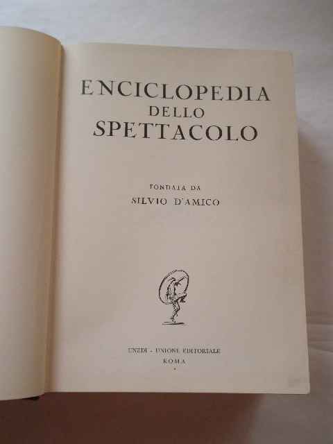 enciclopedia dello specttacolo vol. ix (sip-z)                                                       colectiv                                                                                            