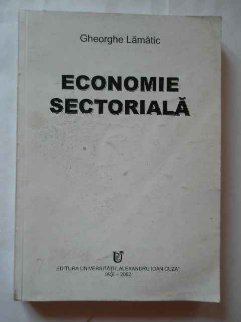economie sectoriala                                                                                  gh. lamatic                                                                                         