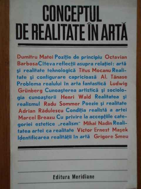 CONCEPTUL DE REALITATE IN ARTA                                                            ...