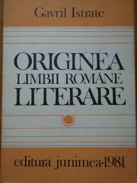 ORIGINEA LIMBII ROMANE LITERARE                                                           ...