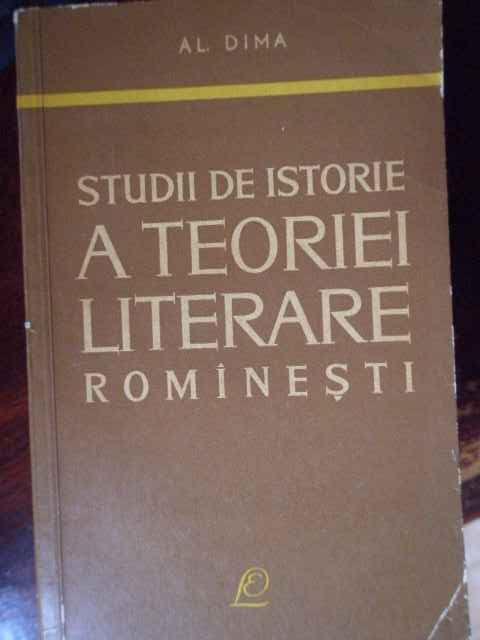 STUDII DE ISTORIE A TEORIEI LITERARE ROMINESTI                                            ...