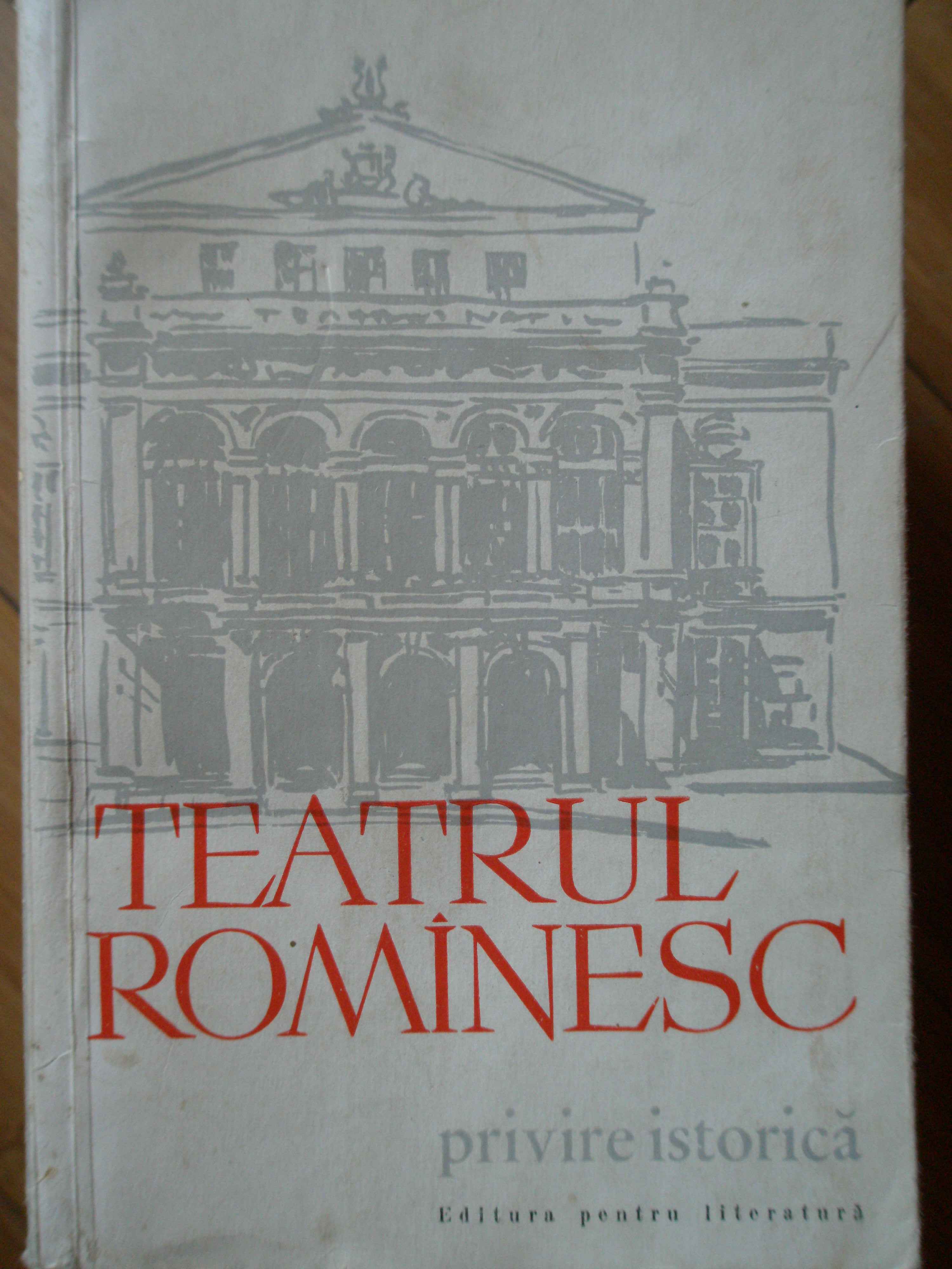 teatrul rominesc privire istorica vol.1 de la obirsie pina la 1860                                   ioan massoff                                                                                        