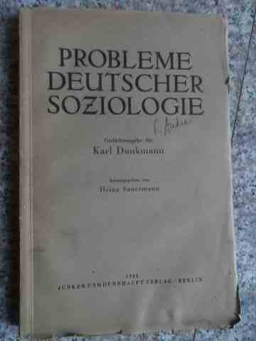 PROBLEME DEUTSCHER SOZIOLOGIE                                                             ...