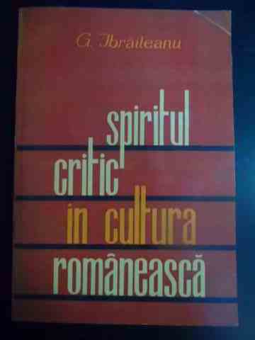 SPIRITUL CRITIC IN CULTURA ROMANEASCA                                                     ...