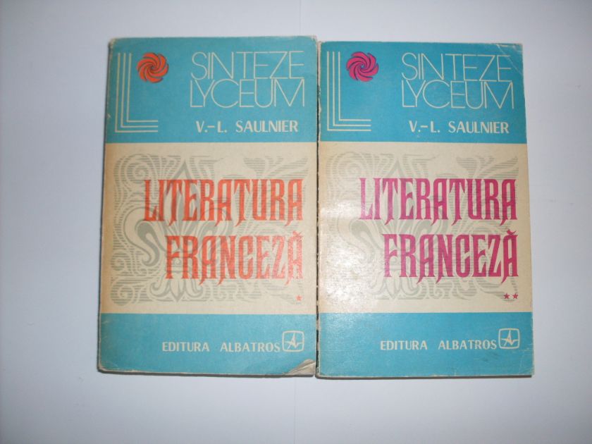 literatura franceza vol.1-2                                                                          v.-l. saulnier                                                                                      