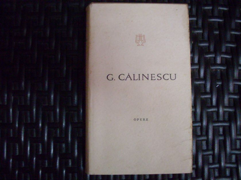 opere 8 scrinul negru                                                                                g.calinescu                                                                                         