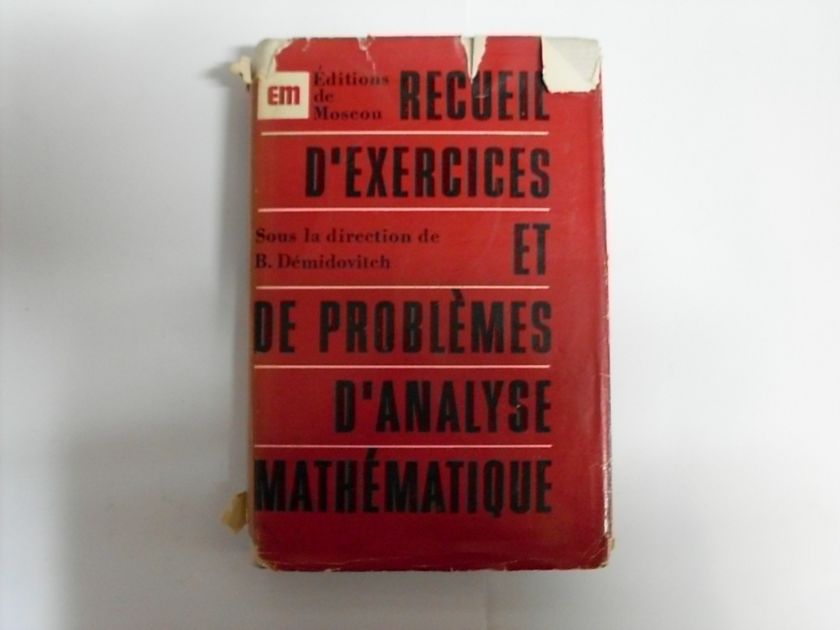 recueil d'exercices et de problemes d'analyse matematique                                            colectiv                                                                                            