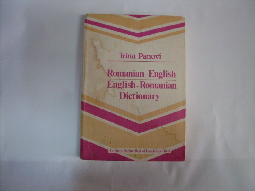 romanian-english english-romanian dictionary                                                         irina panovf                                                                                        