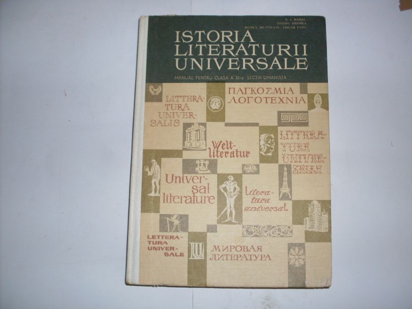 istoria literaturii universale                                                                       colectiv                                                                                            