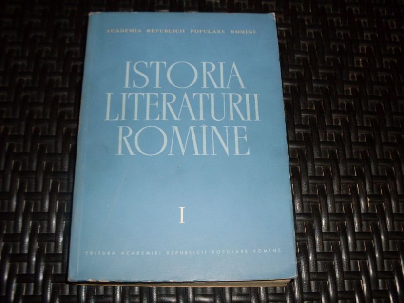 ISTORIA LITERATURII ROMANE VOL. 1                                                         ...