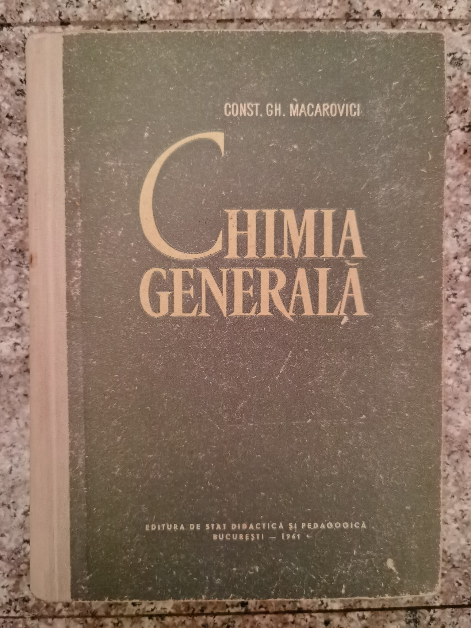 chimie generala                                                                                      const. gh. macarovici                                                                               