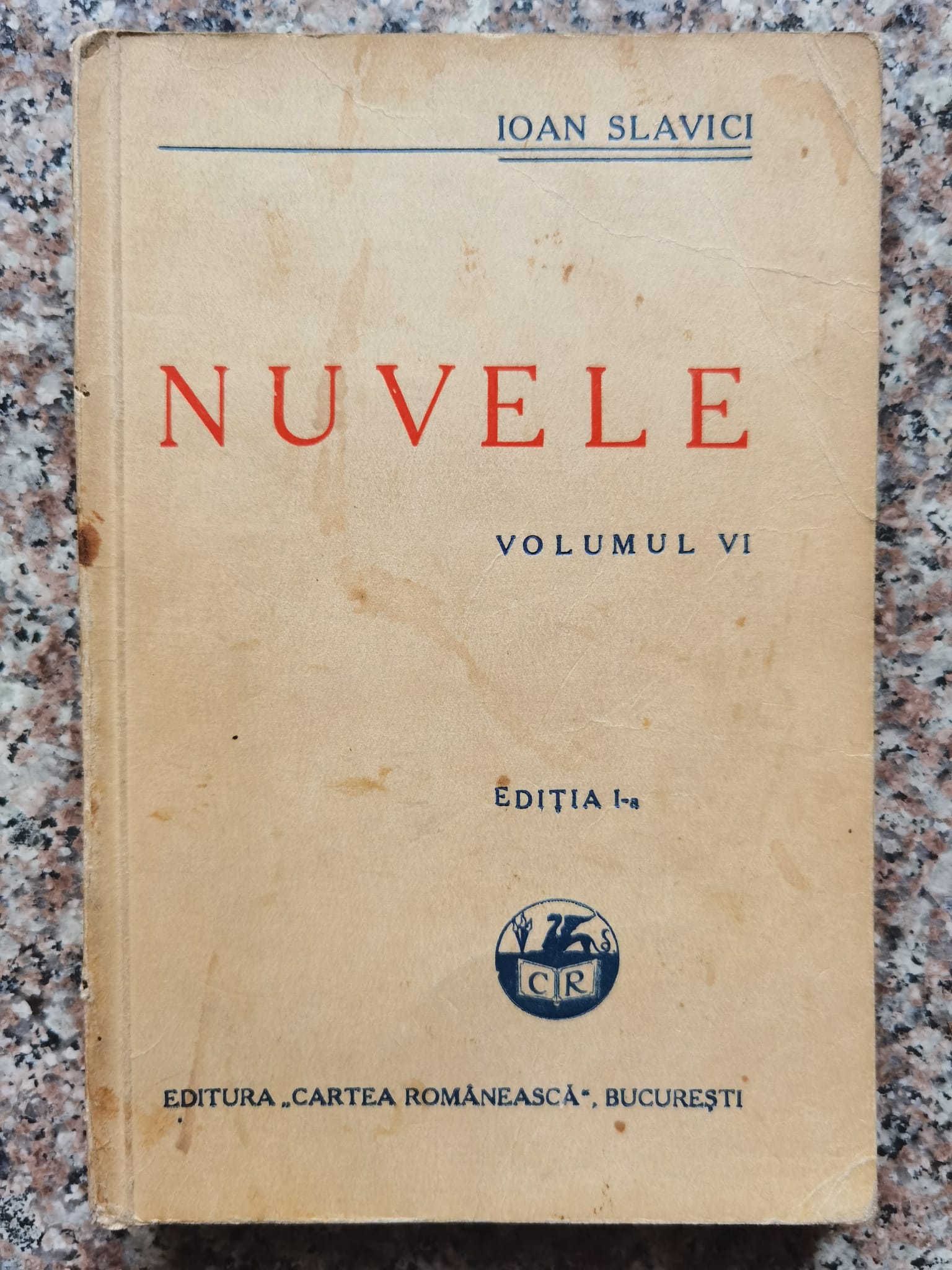 nuvele vol. 6 (prima editie)                                                                         ioan slavici                                                                                        