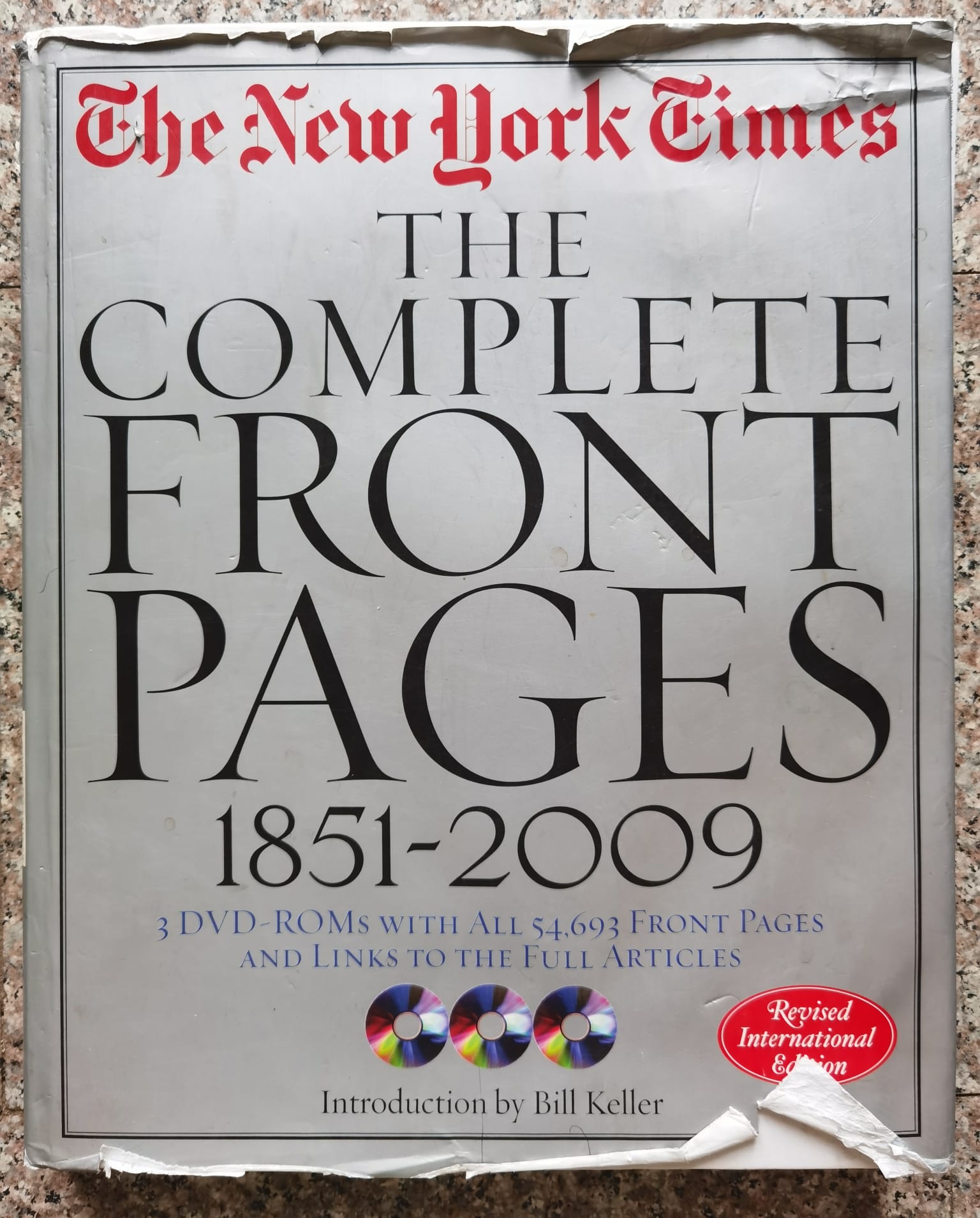 THE NEW YORK TIMES: THE COMPLETE FRONT PAGES 1851-2009                                               INTRODUCTION BY BILL KELLER                                                                         