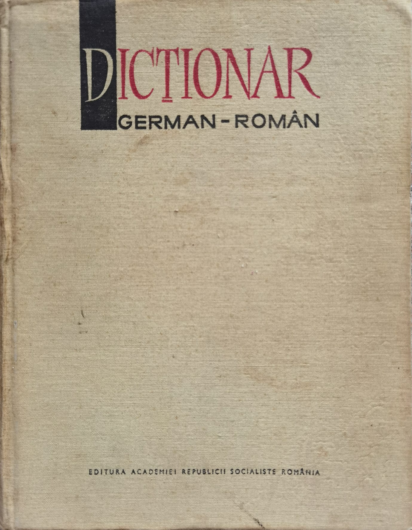 dictionar german-roman                                                                               colectiv                                                                                            