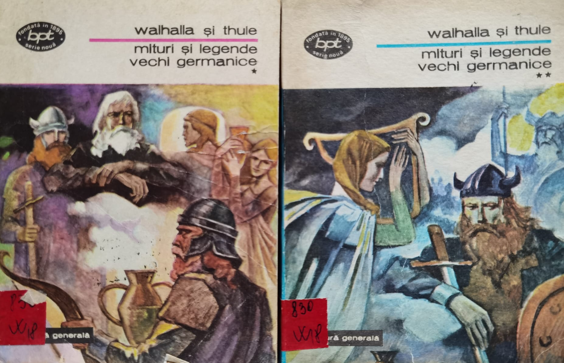 mituri si legende vechi germanice vol. 1-2                                                           walhalla si thule                                                                                   