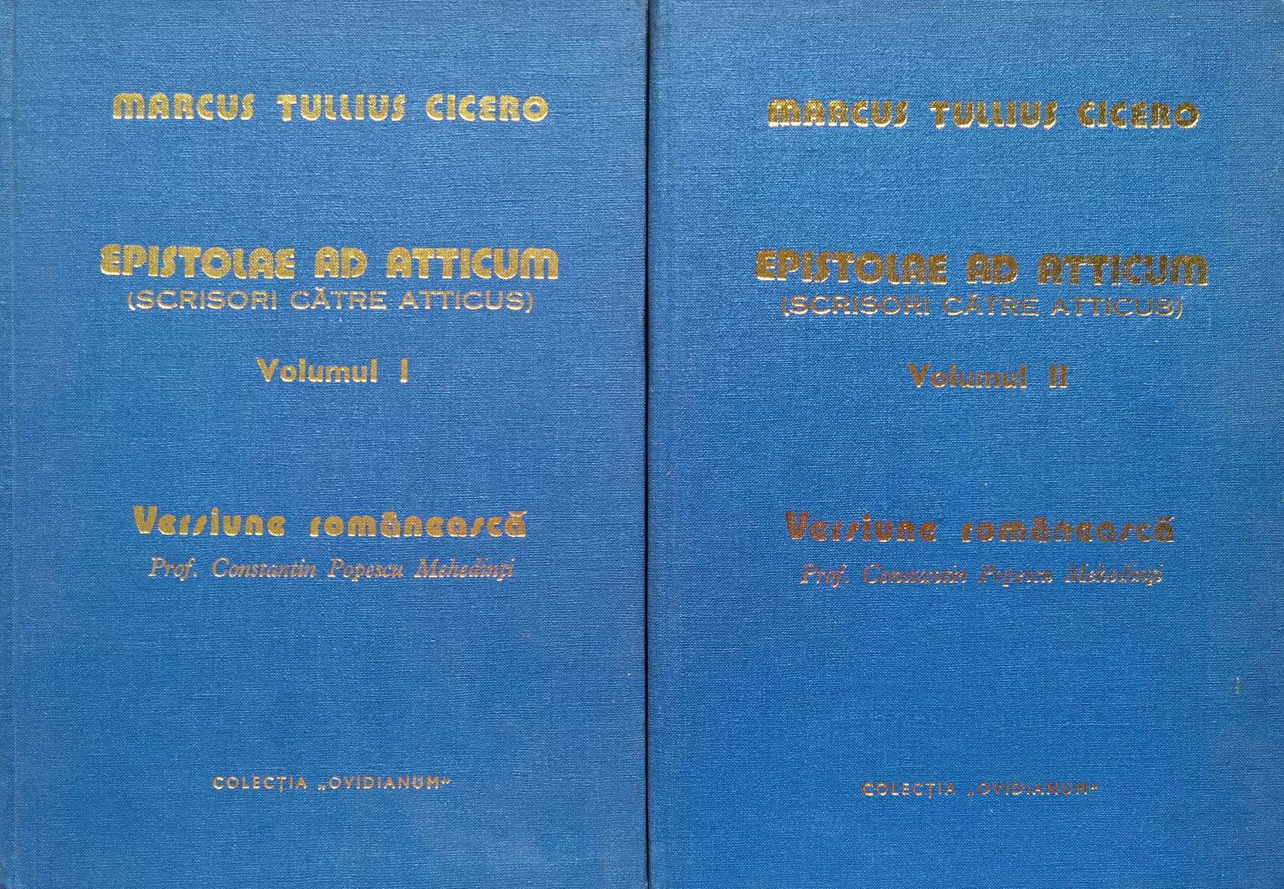 epistolae ad atticum (scrisori catre atticus) vol.1-2                                                marcus tullius cicero                                                                               