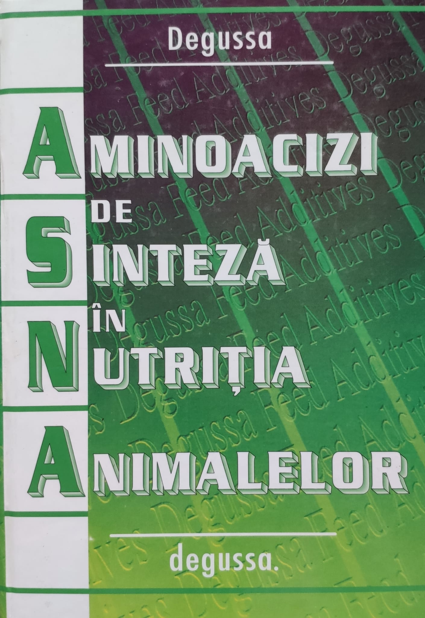 aminoacizi de sinteza in nutritia animalelor                                                         colectiv                                                                                            