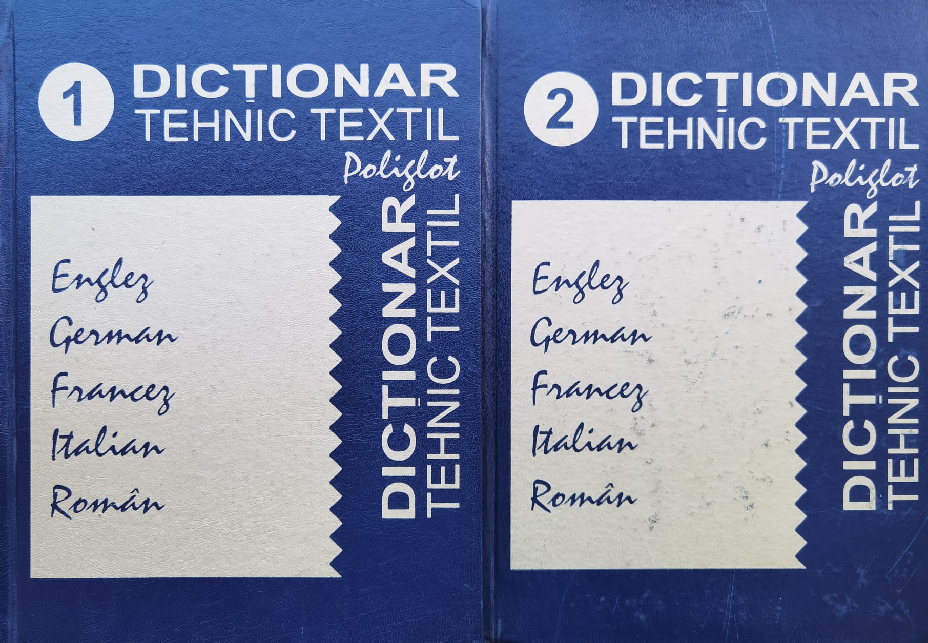 dictionar tehnic textil poliglot englez-german-francez-italian-roman vol. 1-2                        aurelia grigoriu                                                                                    