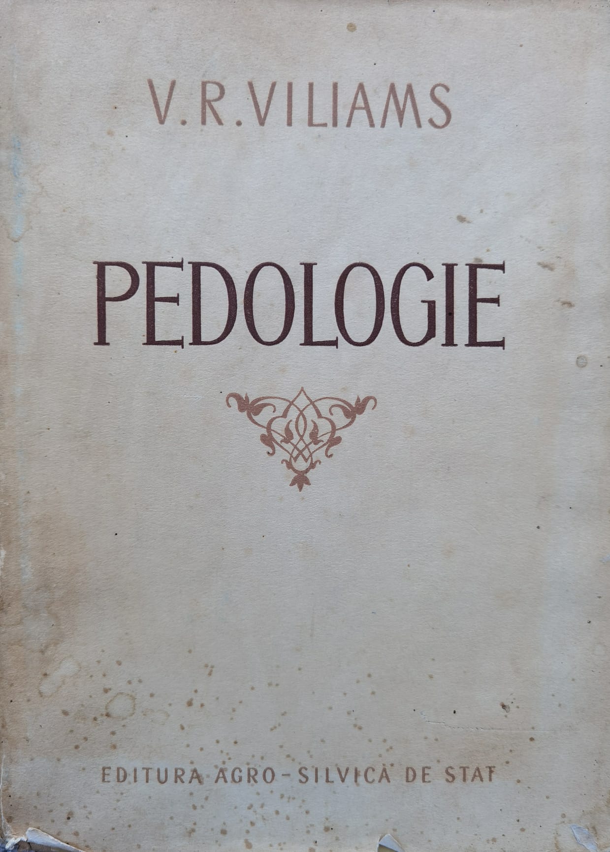 pedologie                                                                                            v. r. viliams                                                                                       