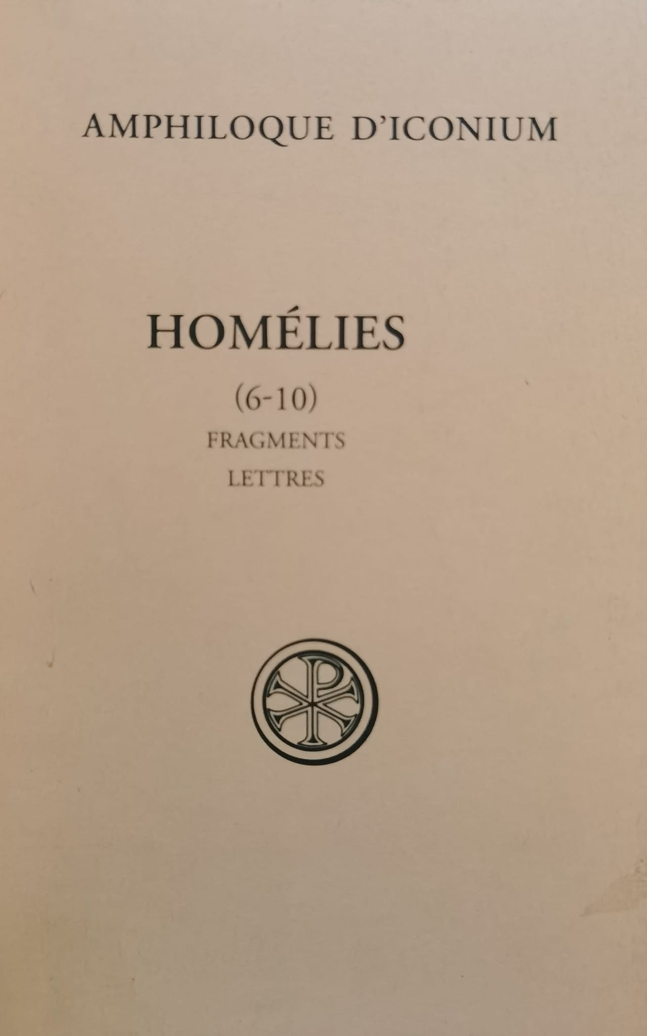 HOMELIES (6-10) FRAGMENTS LETTRES                                                         ...