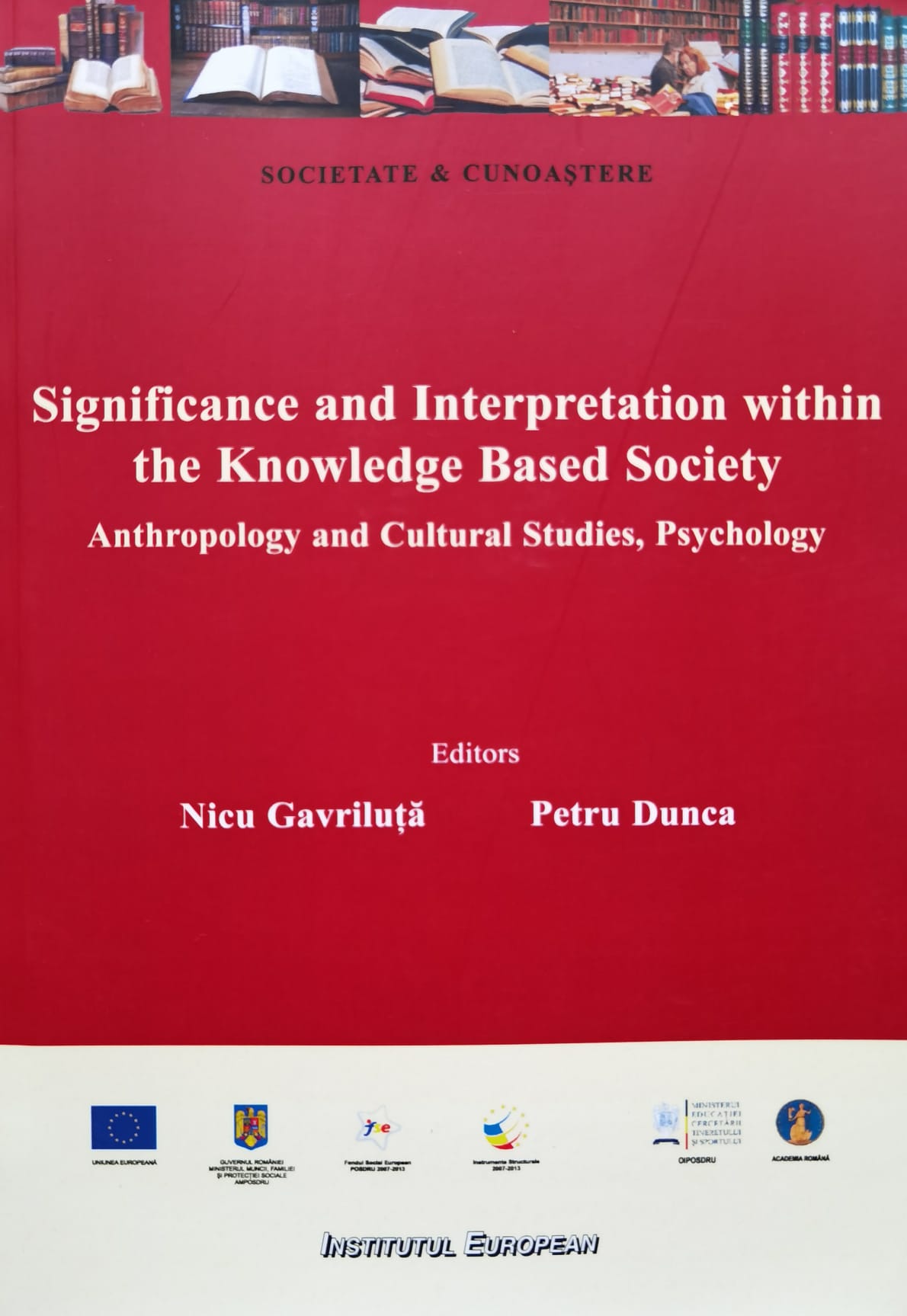 significance and interpretation within the knowledge based society                                   nicu gavriluta   petru dunca                                                                        
