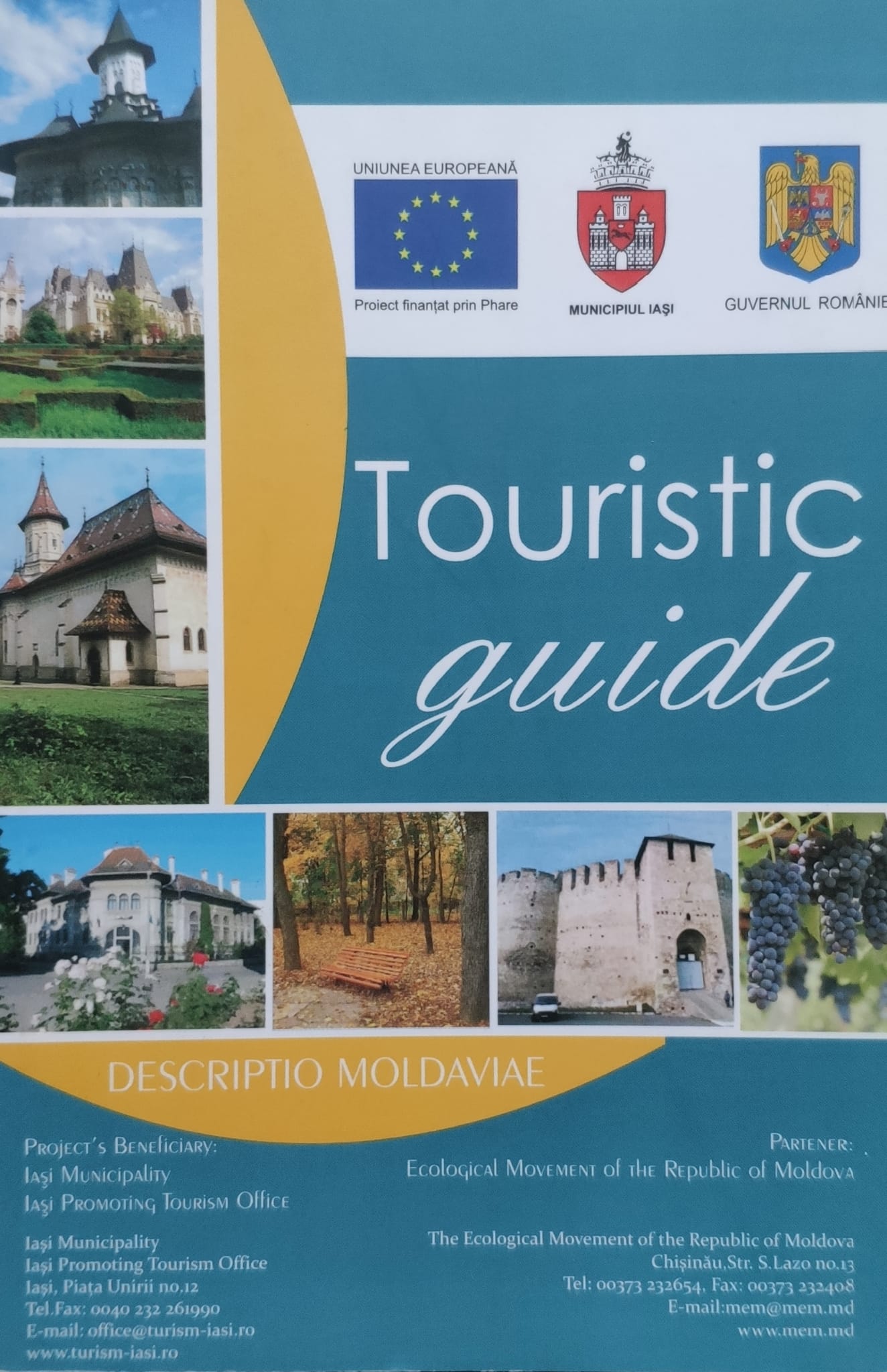 ghid turistic iasi botosani vaslui galati republica moldova                                          colectiv                                                                                            