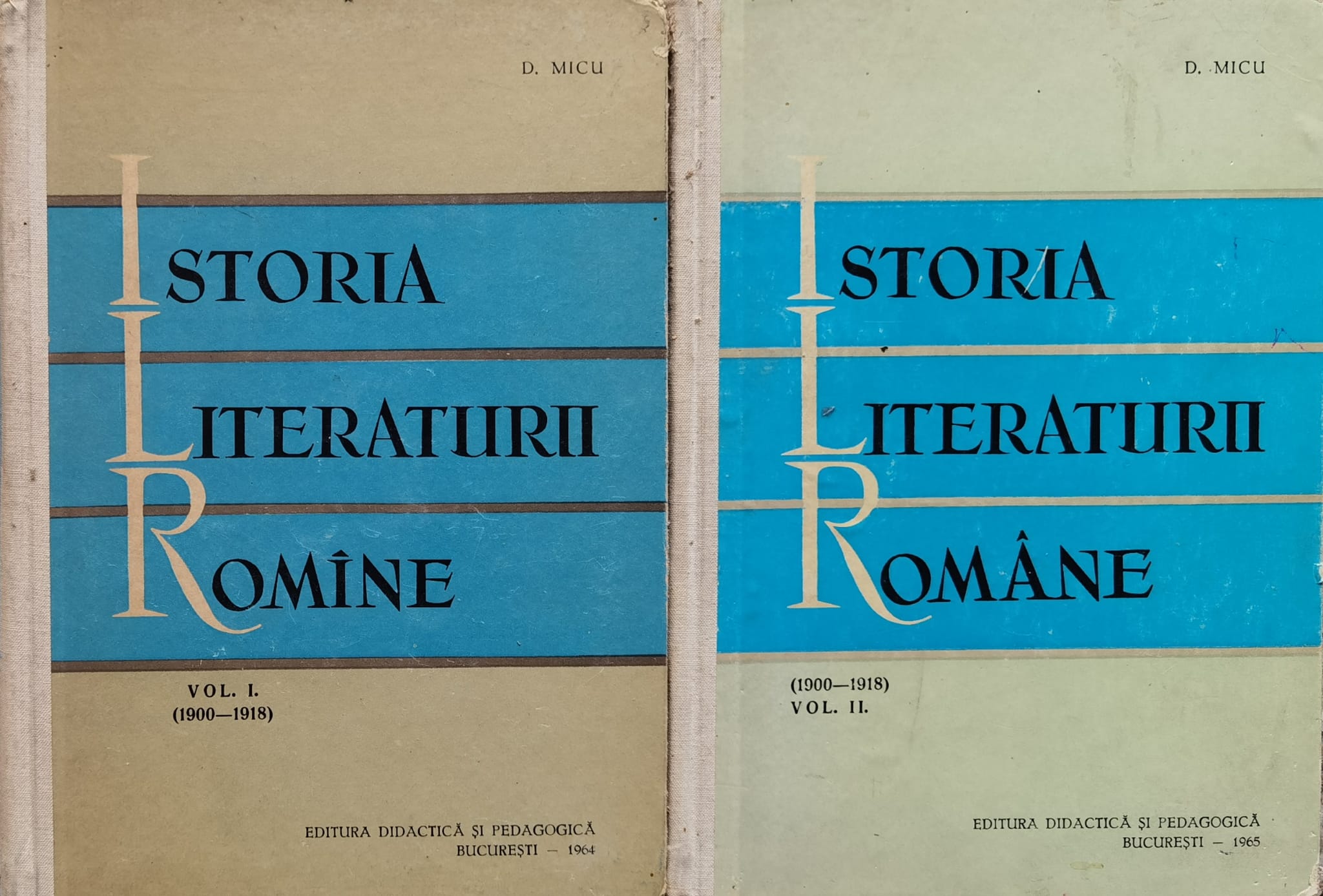 istoria literaturii romane vol 1-2                                                                   d. micu                                                                                             