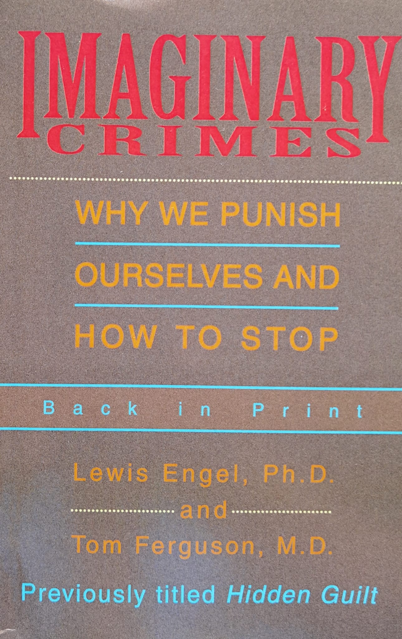 imaginary crimes , why we punish ourselves and how to stop                                           lewis engel and hidden guilt                                                                        