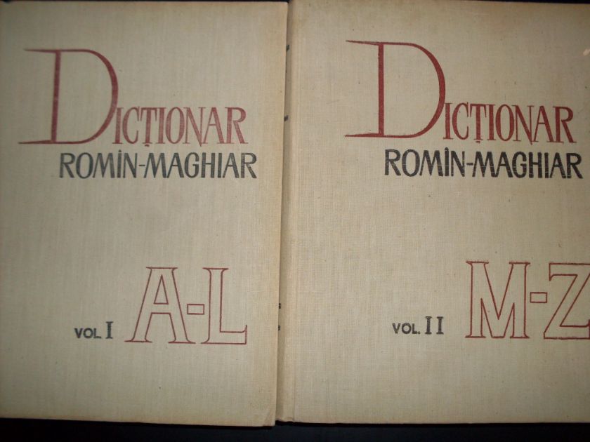 dictionar roman-maghiar                                                                              redactor principal bela kelemen si colab.                                                           