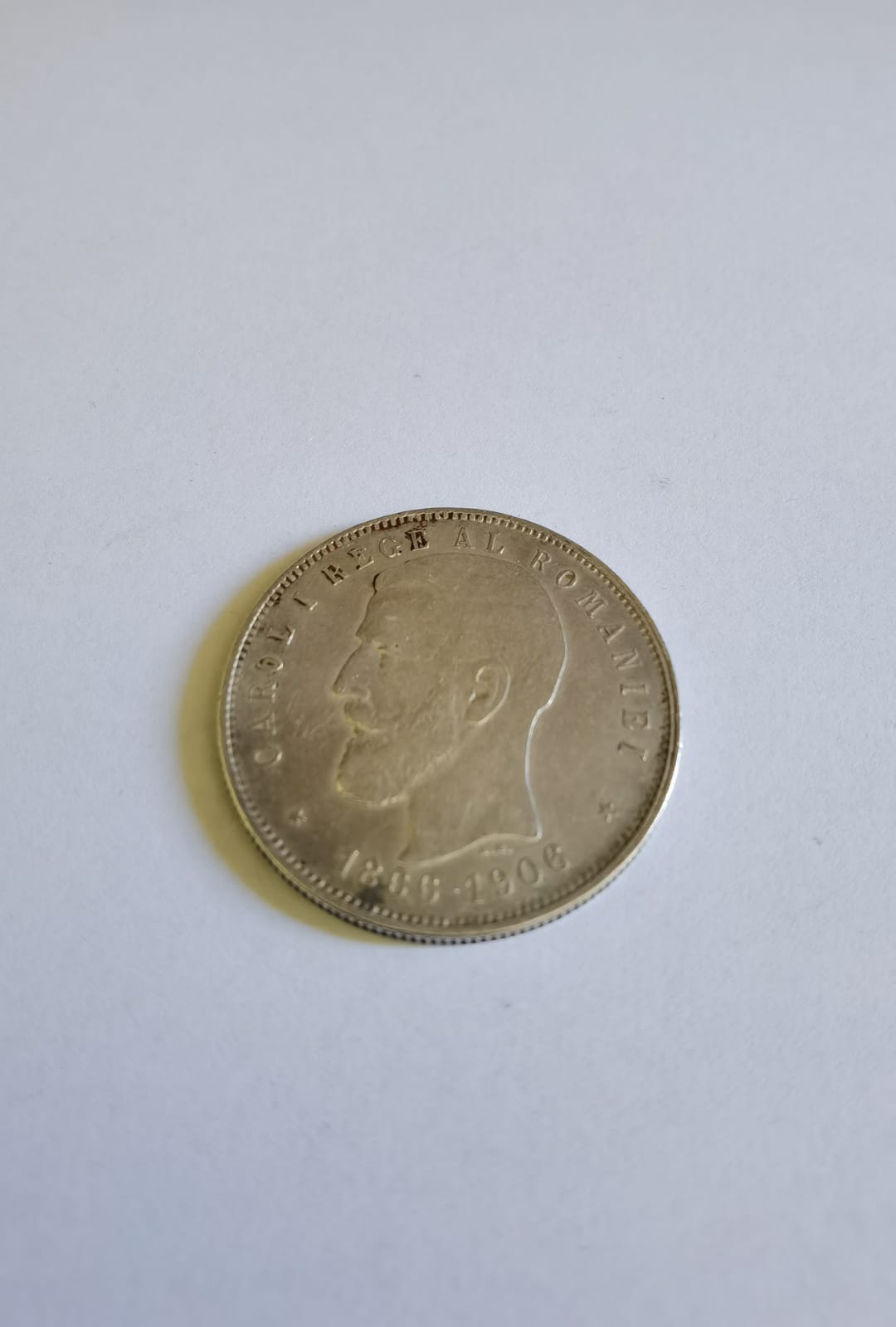 moneda argint carol i, 5 lei 1866-1906                                                               -                                                                                                   