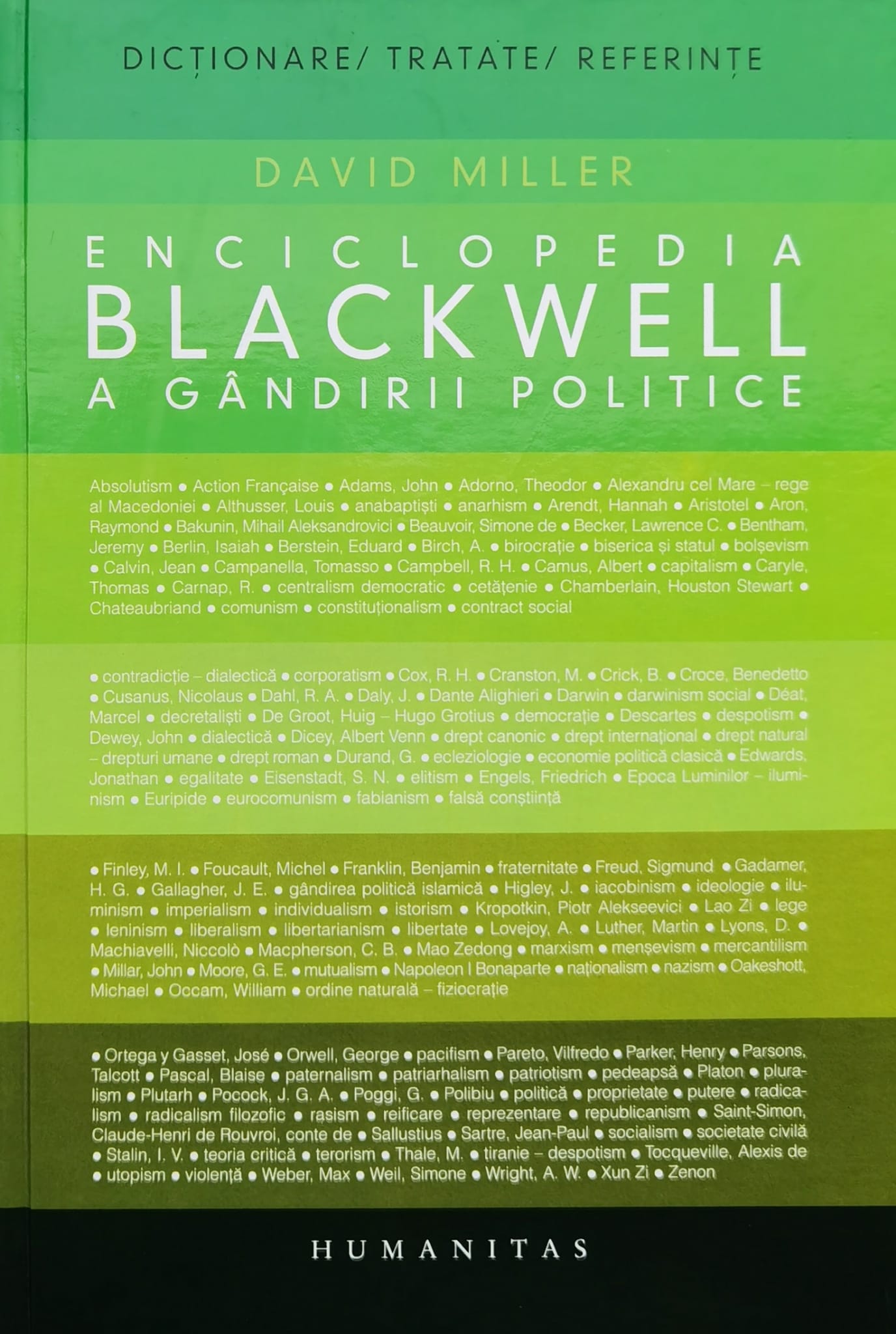 enciclopedia blackwell a gandirii politice                                                           david miller                                                                                        